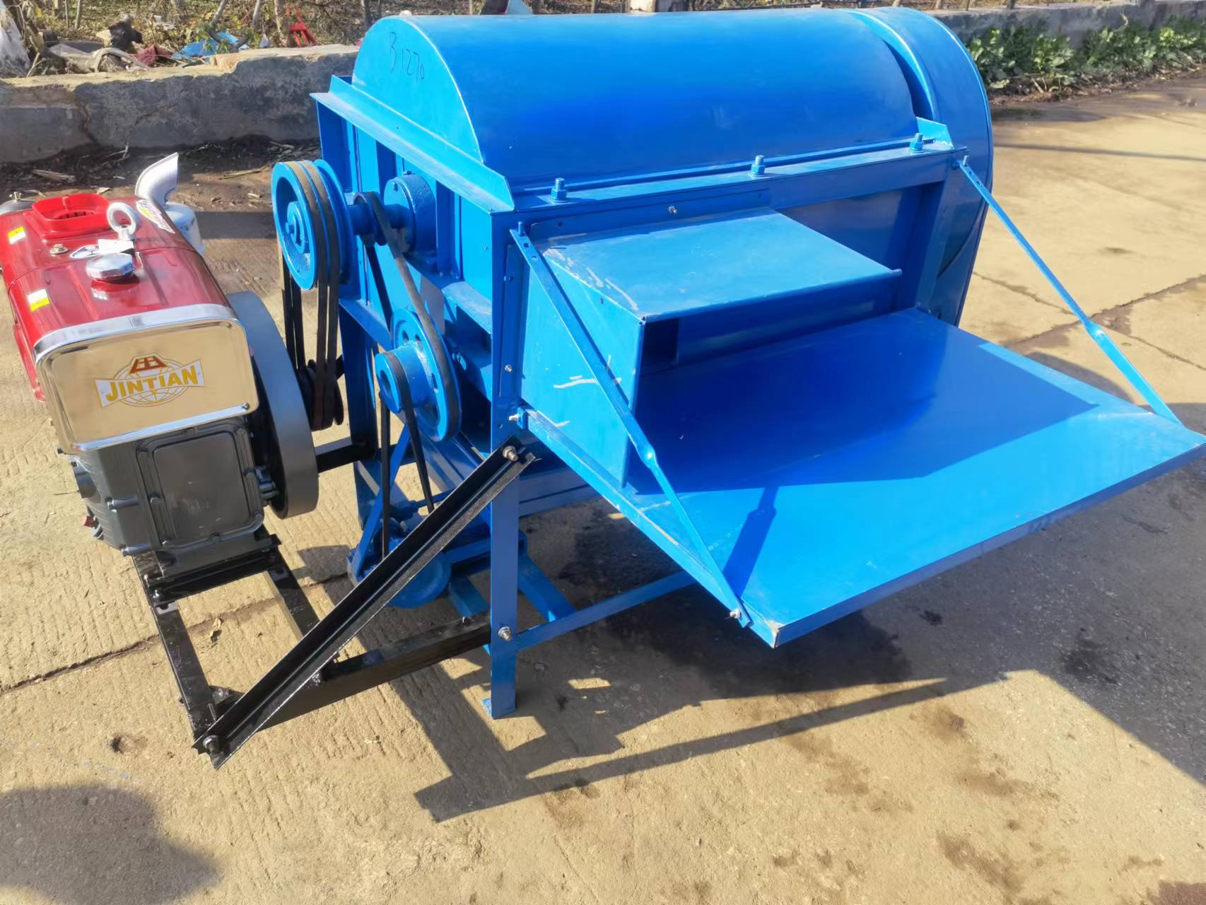 Rice Thresher Machine - Décortiqueuse de riz multifonctionnelle mobile à