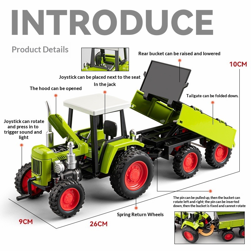Agriculture Farming In Goa - Modèle de tracteur agricole en alliage