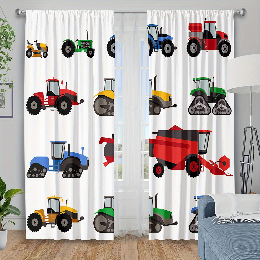 Rideau Tracteur Dessin Animé I - Agriculture Farming Cartoon avis et prix